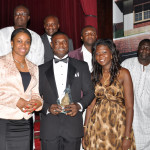 Broll Ghana Workers displaying the awards