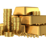 3d gold bars and coins
