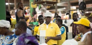 MTN sensitises customers at Kotokuraba Market on its services