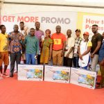 A group picture of all winners in the ‘Get More’ promotion first prize presentation