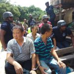 Some Chinese arrested by the police for indulging in illegal mining