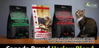 Canada Brand Harlow Blend Launches Unique Cat Food Series
