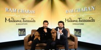 Global Superstar Ram Charan Unveils World’s First Wax Figure At Madame Tussauds Singapore – Joined By His Beloved Dog Rhyme