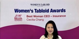 Cecilia Chang, CEO of Generali Hong Kong, Named ‘Best Woman CEO – Insurance’ at Women’s Tabloid Awards
