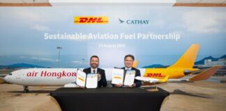 DHL Express and Cathay Group sign new sustainable aviation fuel (SAF) deal to drive production and uptake in Asia