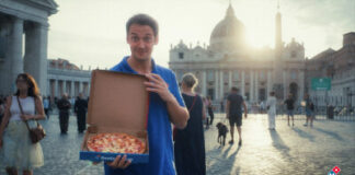 Domino’s delivers the world’s most controversial pizza through the Holy Door of St. Peter’s Basilica