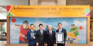 Galaxy Entertainment Group Achieves The GUINNESS WORLD RECORDS™ Title of The largest display of coloured ping-Pong/table tennis balls