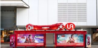 UA Finance Launch Iconic “UA SUNBAY Arm” 3D Installation at Causeway Bay SOGO Citybus Flagship Domination Shelter