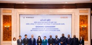 VinFast and Exposure SARL Sign Mou to Promote Green Transportation in The Democratic Republic of Congo