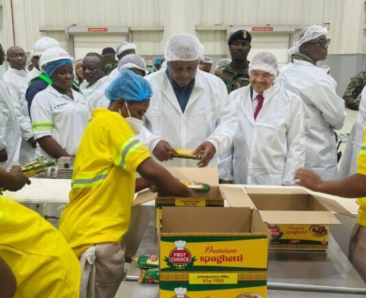 President Mahama inaugurates Olam Agri pasta manufacturing facility