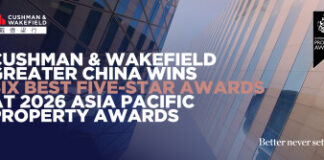 Cushman & Wakefield Greater China Wins Six Best Five-Star Awards at 2026 Asia Pacific Property Awards
