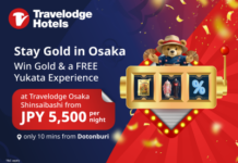 Travelodge Osaka Shinsaibashi Debuts with Rates from 5,500 Yen and a Chance to Win Gold Bar