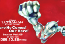 Booster Pack 09 “Here He Comes! Our Hero!” & Starter Deck 04 “Ultraman & Ultraman Cosmos” To Be Released on Friday, October 23! The Showa Ultraman Series Makes Its First Appearance!