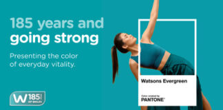 Watsons Unveils “Watsons Evergreen” with Pantone to Celebrate 185 Years of Trusted Care and Everyday Vitality