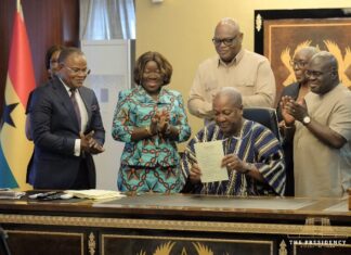 President Mahama signs Ghana Investment Promotion Authority Act into law
