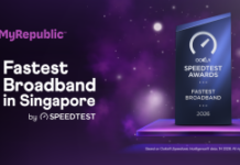 MyRepublic wins Ookla® Speedtest Award™ for Fastest Broadband and Speedtest Verified™ Claim for Fastest Upload Speed