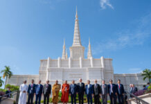 Cambodia Government and Church Leaders Celebrate Opening of Phnom Penh Temple